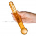 Стеклянный фаллоимитатор Glas Tickler 18 см, оранжевый