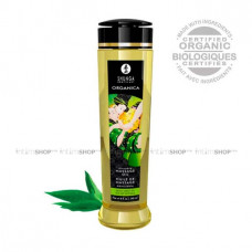 Массажное масло Shunga Organica Kissable Зеленый чай, 240 мл