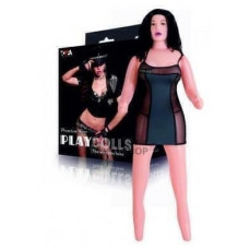 Кукла надувная Полицейская рот-анус-вагина ToyFa Play Dolls X Брюнетка с виброяйцом, 160 см