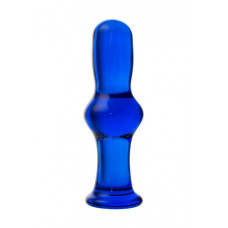 Анальная втулка Sexus Glass, синяя 