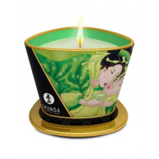 Свеча с массажным маслом Shunga Зеленый чай, 170 г