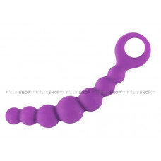 Анальная цепочка Adrien Lastic Bubble Chain, фиолетовая